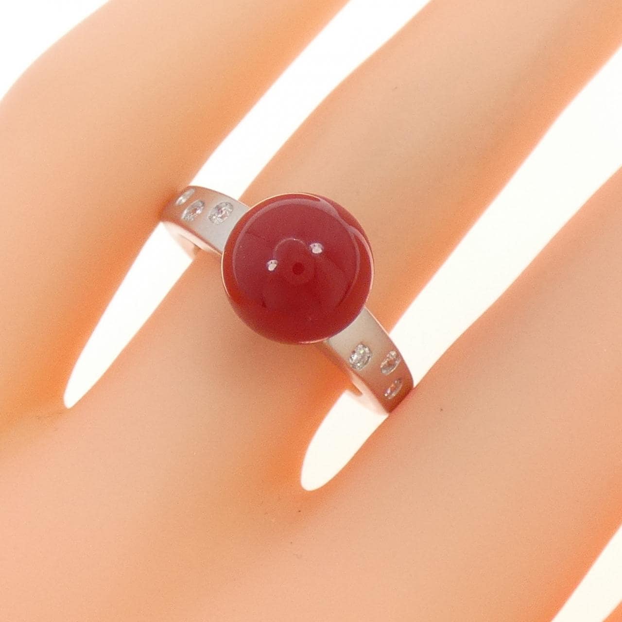 PT900 サンゴ リング 9.2mm