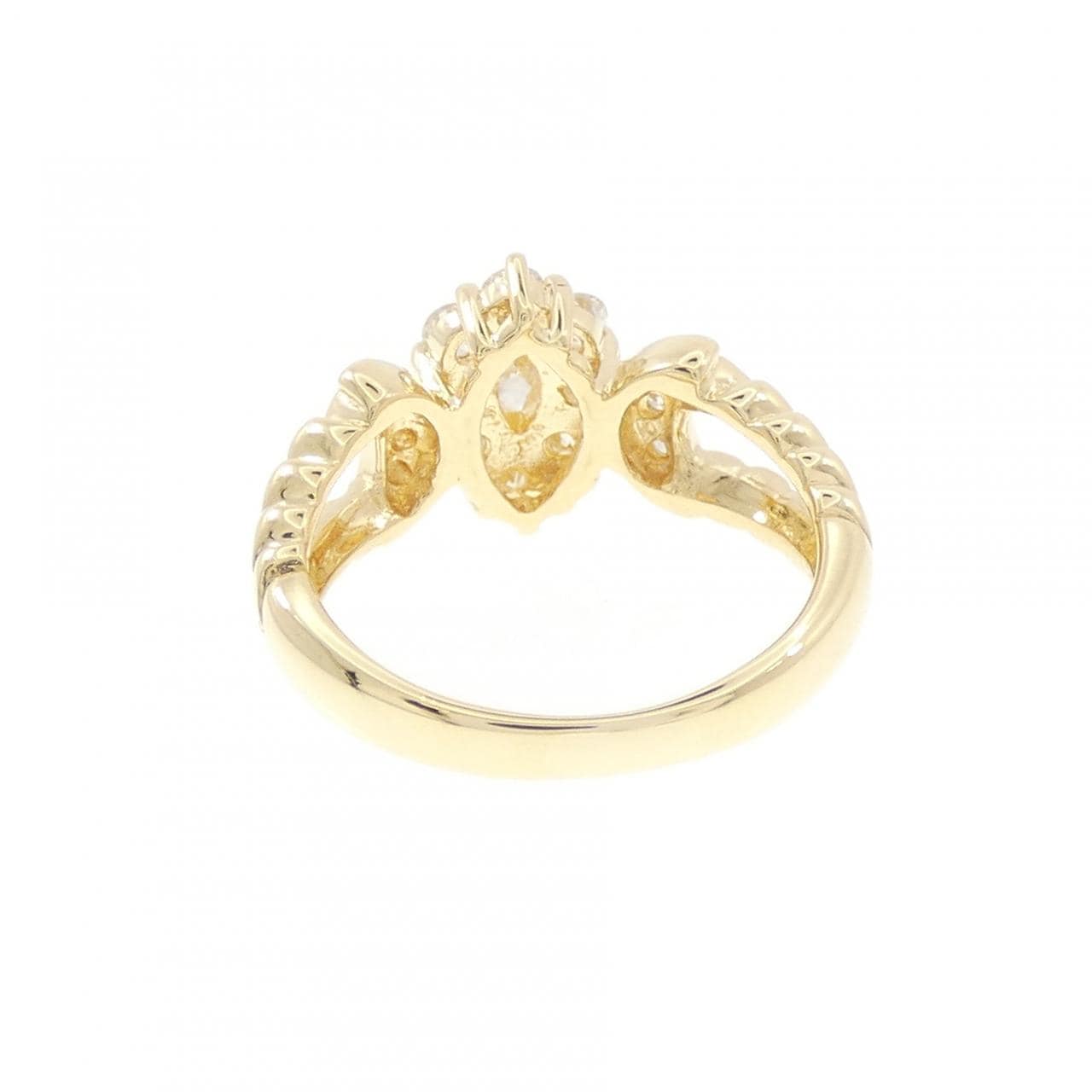 K18YG ダイヤモンド ピンキーリング 0.13CT