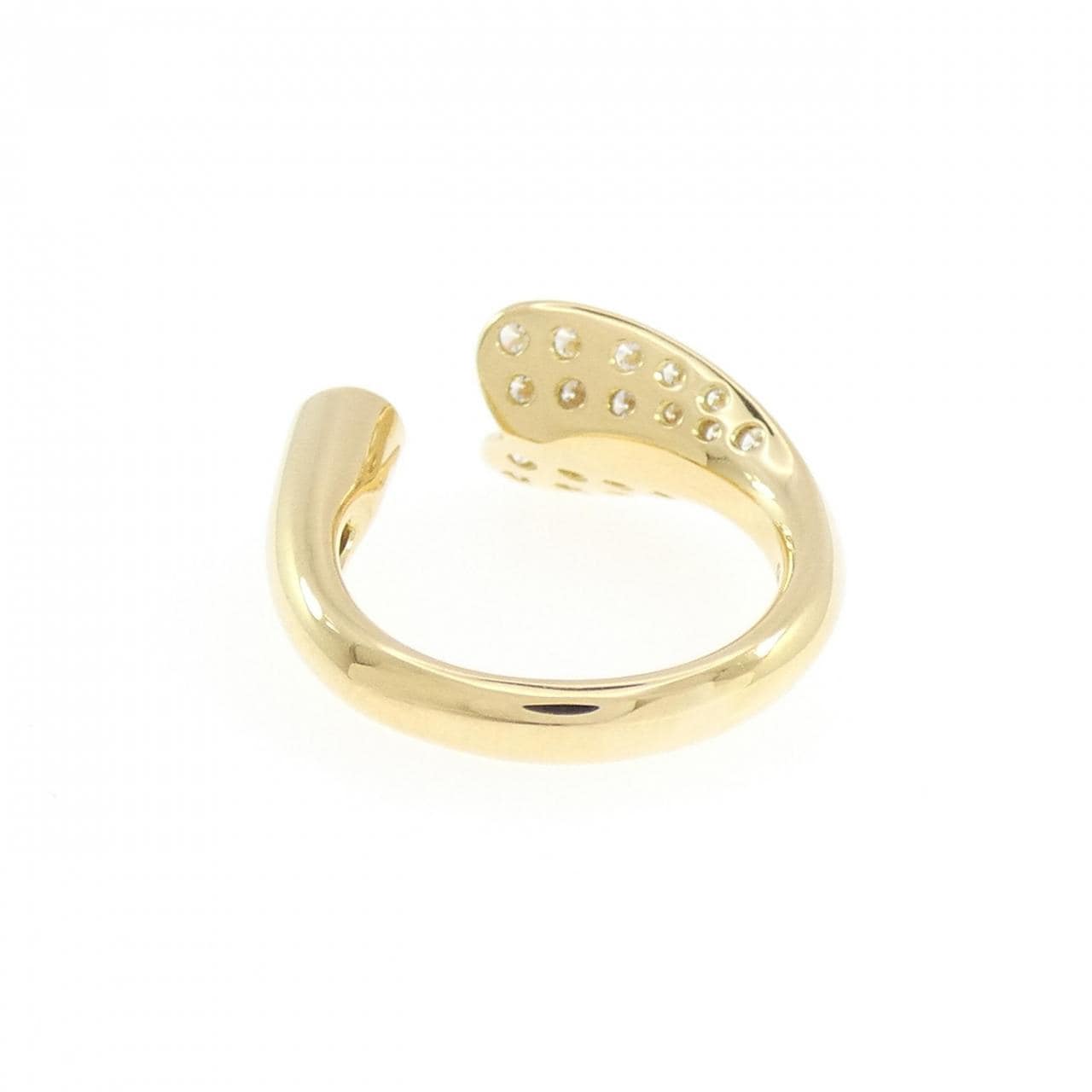 K18YG ダイヤモンド ピンキーリング 0.40CT