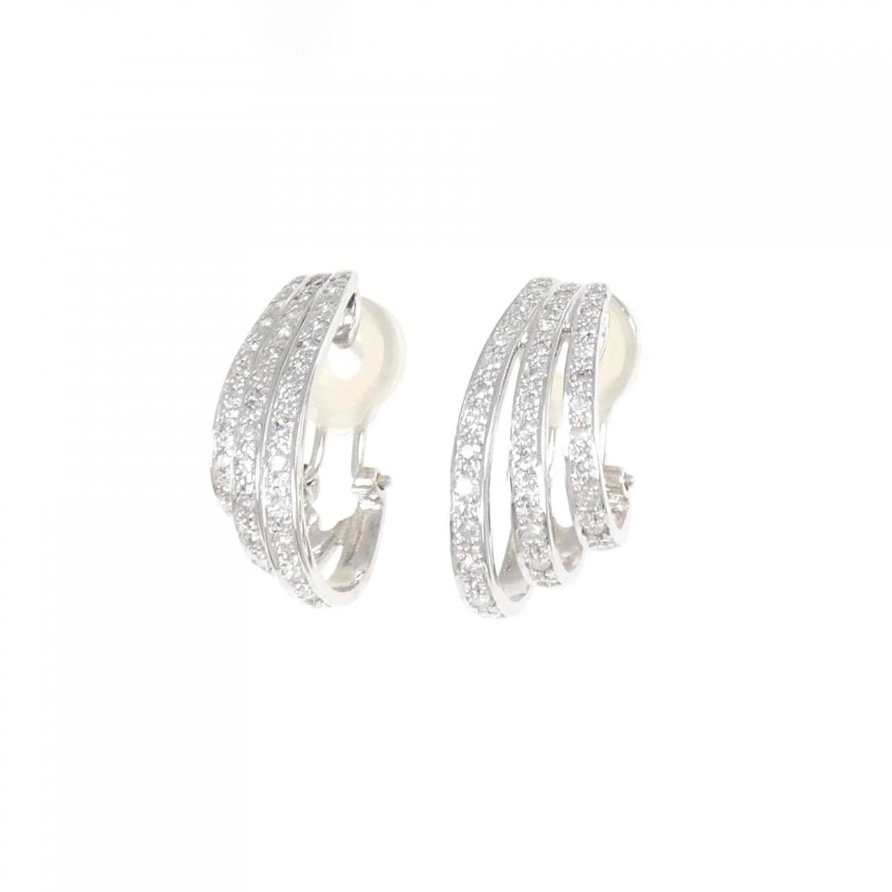 K18WG Diamond Earrings 0.85CT