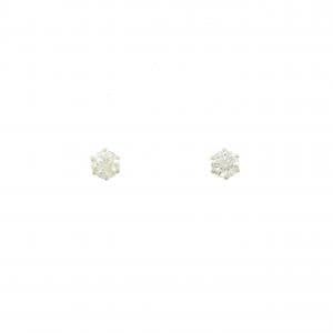 K18YG ソリティア ダイヤモンド ピアス 0.30CT