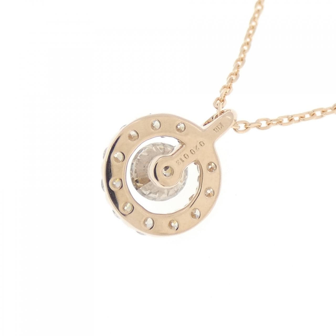 K18PG ダイヤモンド ネックレス 0.20CT