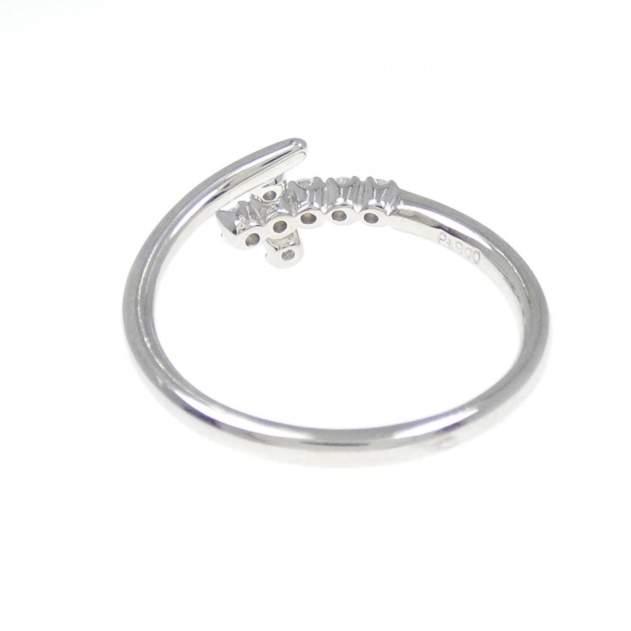 PT900 クロス ダイヤモンド リング 0.14CT