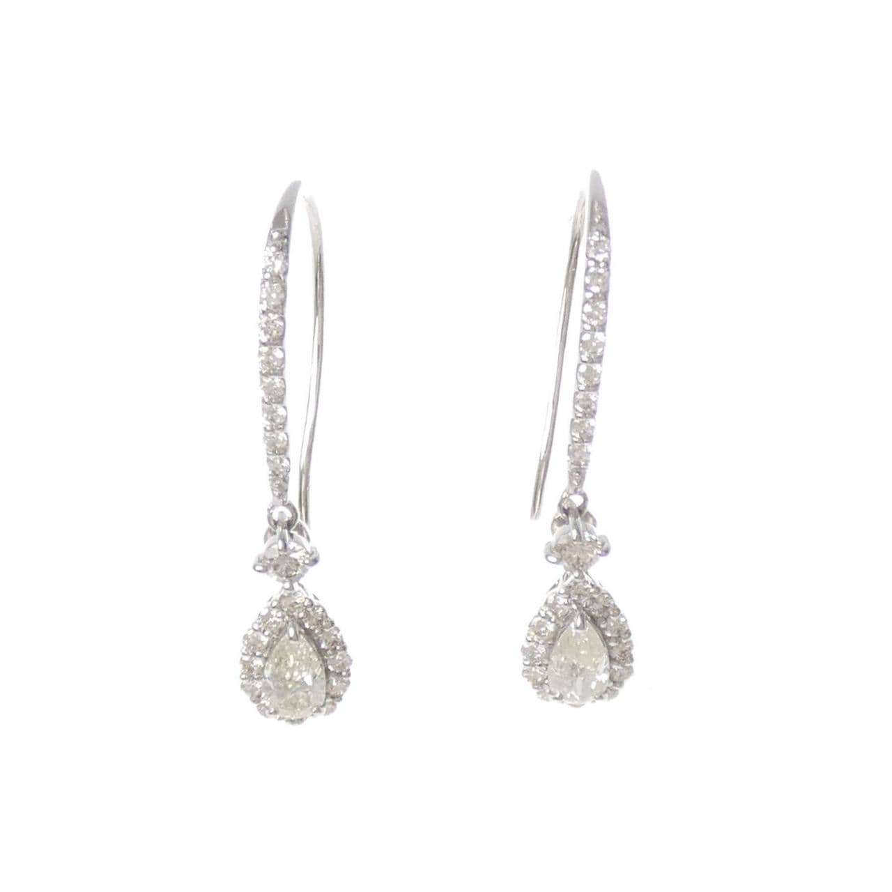 【新品】PT950 ダイヤモンド ピアス 0.60CT