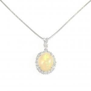 PT900/PT850 オパール ネックレス 2.93CT