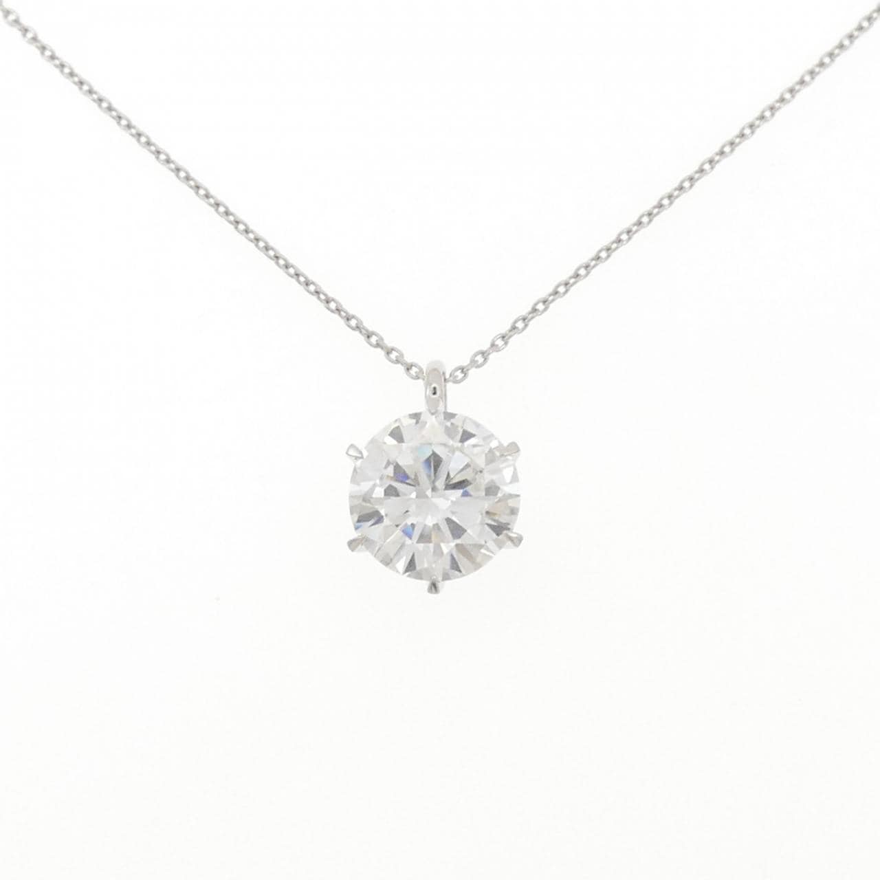 【リメイク】PT900/PT850 ダイヤモンド ネックレス 5.018CT G SI1 Fair