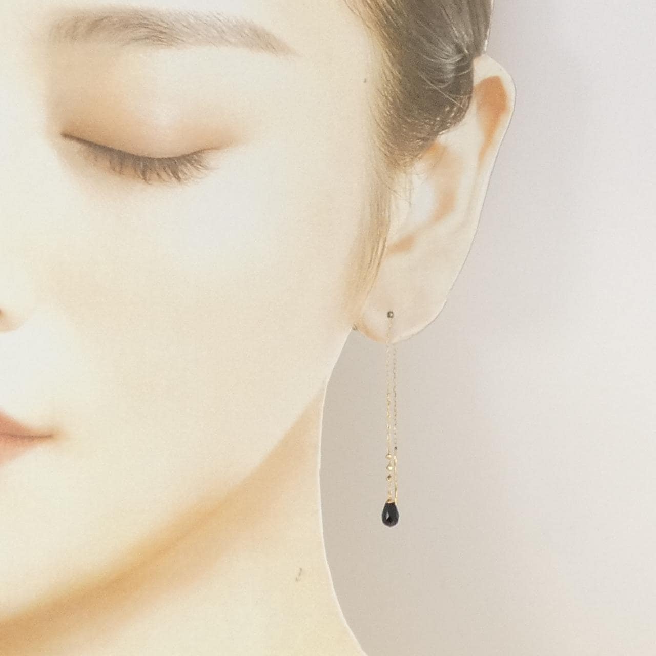 K10YG ガラス ピアス