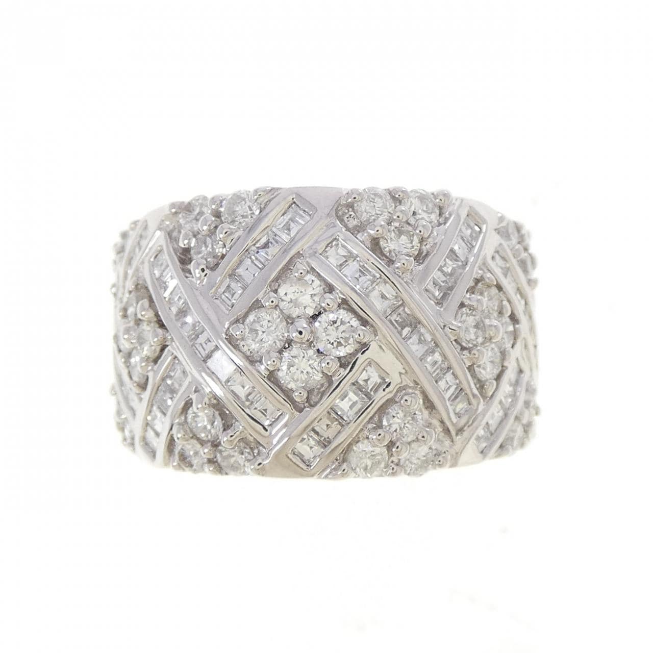K18WG ダイヤモンド リング 2.30CT