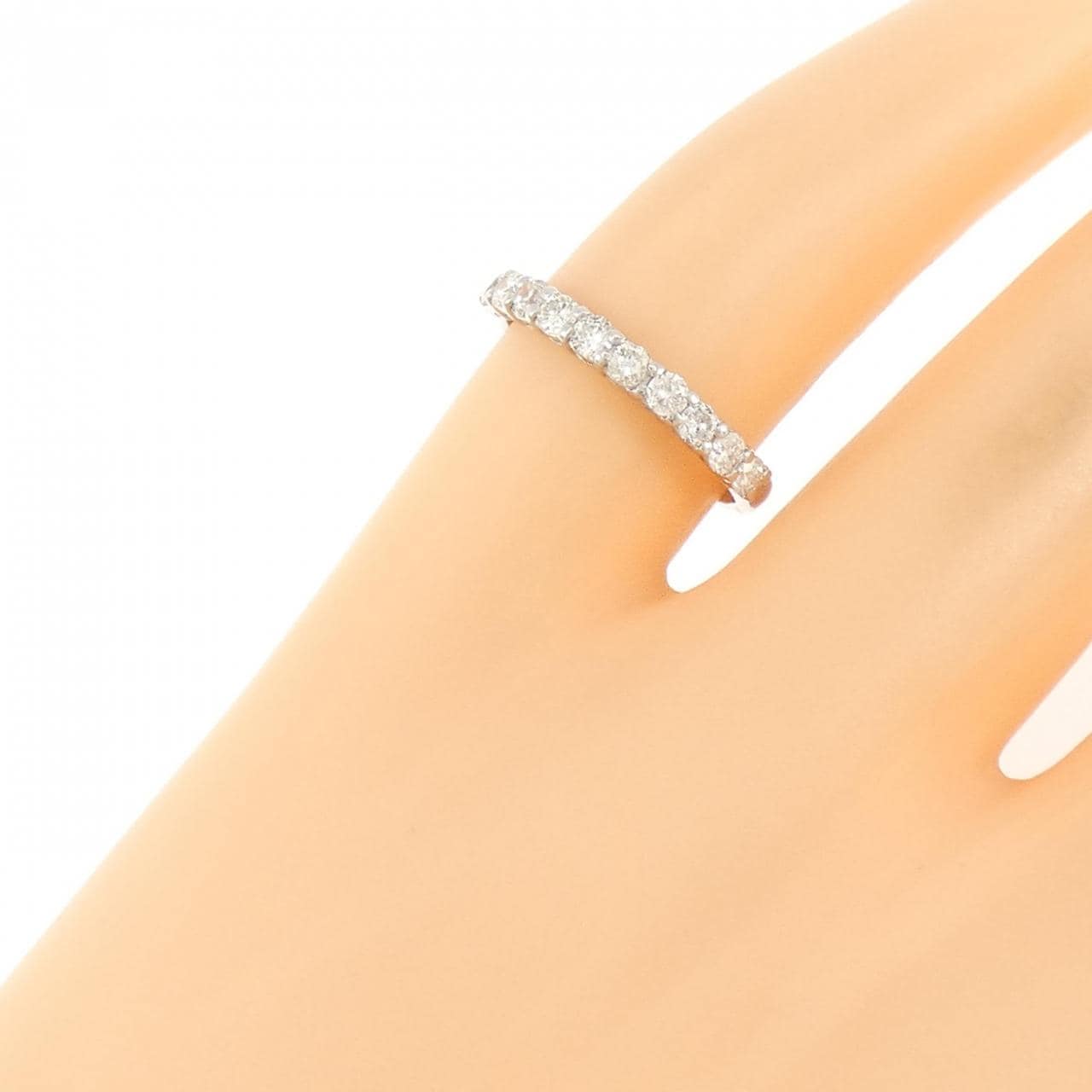 PT900 ダイヤモンド ピンキーリング 0.30CT