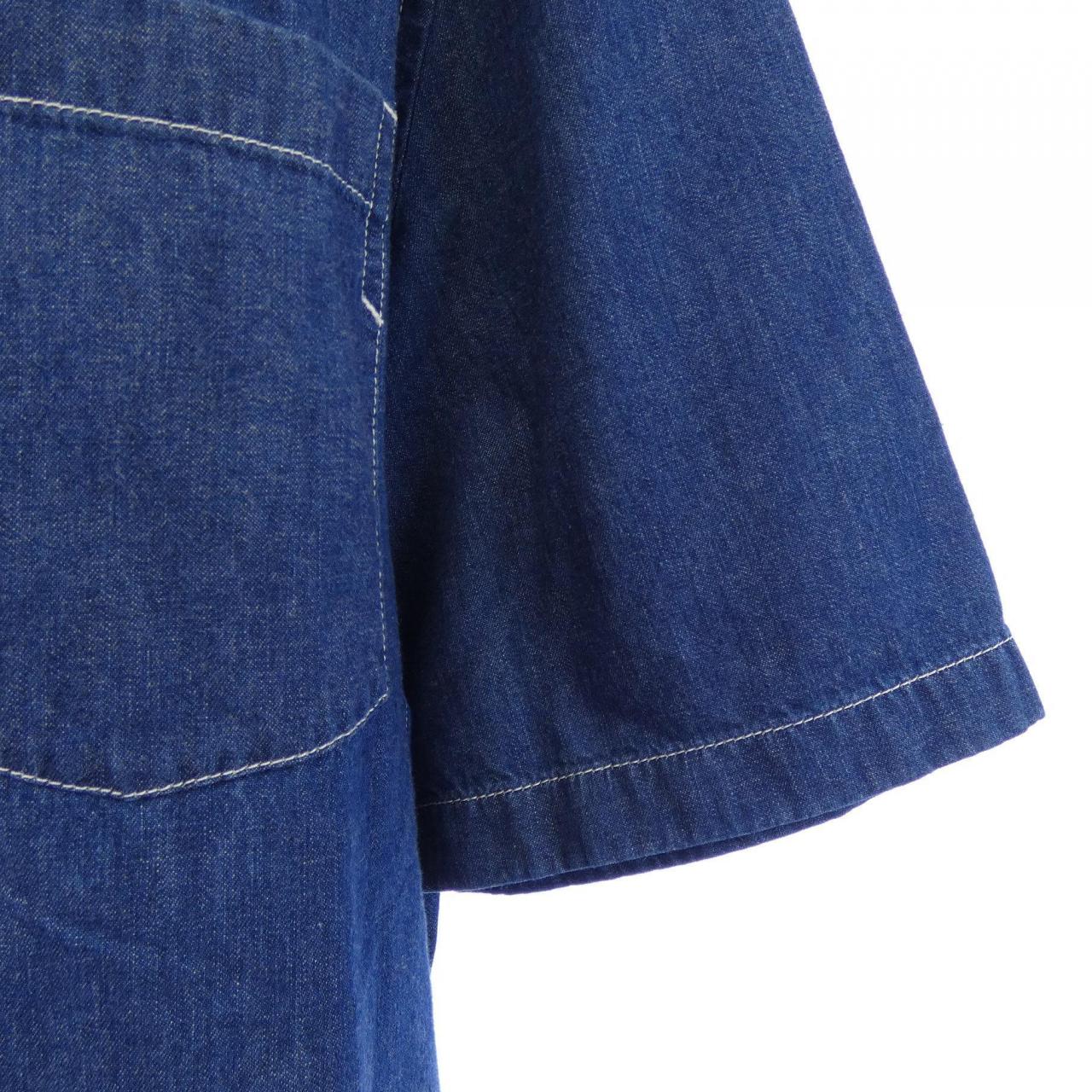 エルメス HERMES シャークカラー シャツ 656221HA S／Sシャツ