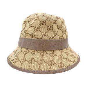 ♡新品 GUCCI グッチ 上品 ライトグレー 女優帽子 ハット size L♡ レディースファッション｜帽子｜グッチ｜グッチ 帽子｜コメ兵