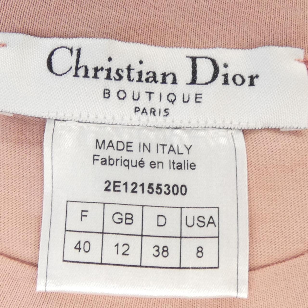 【ヴィンテージ】クリスチャンディオール CHRISTIAN DIOR J`ADORE DIOR 2E12155300 タンクトップ