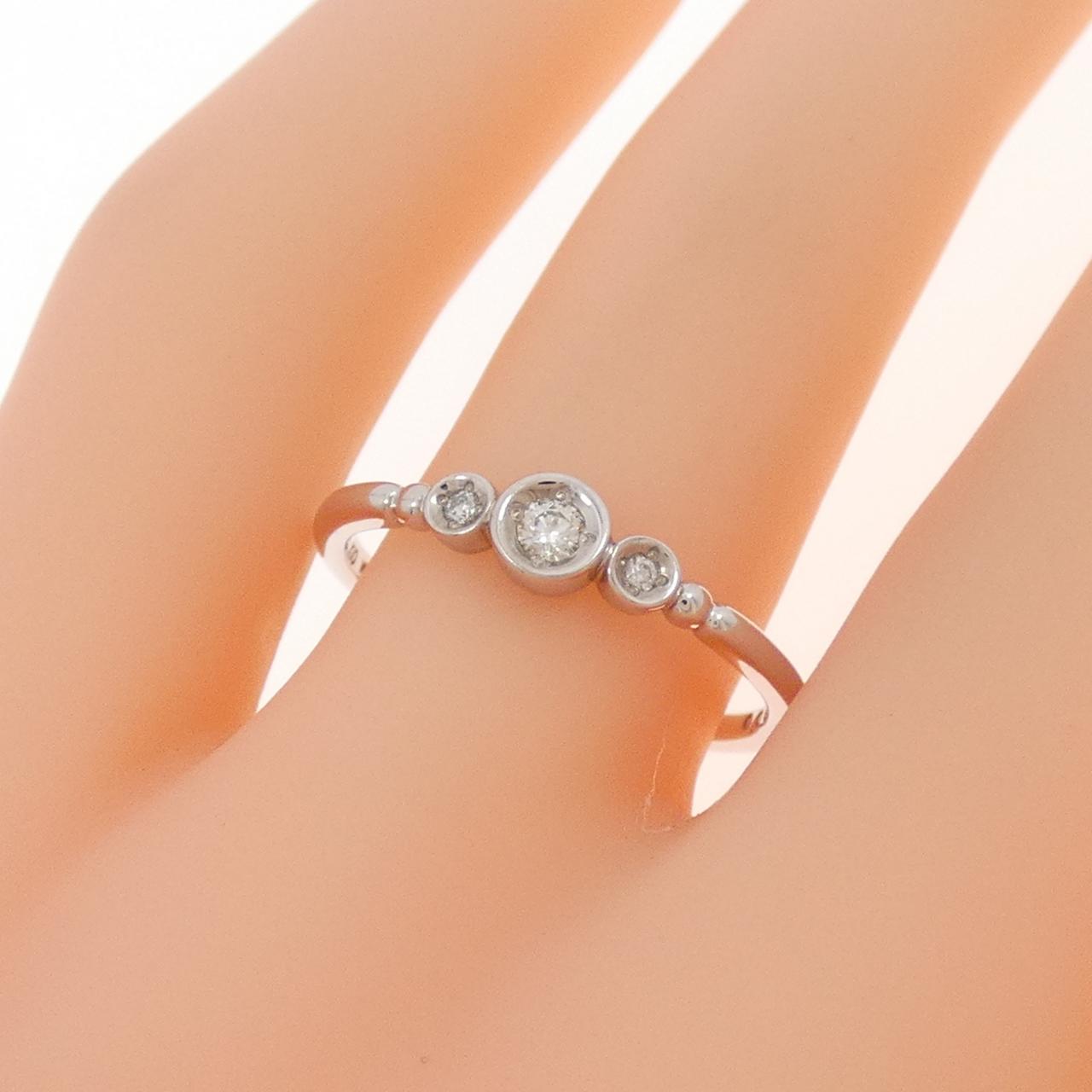 K10WG ダイヤモンド リング 0.05CT