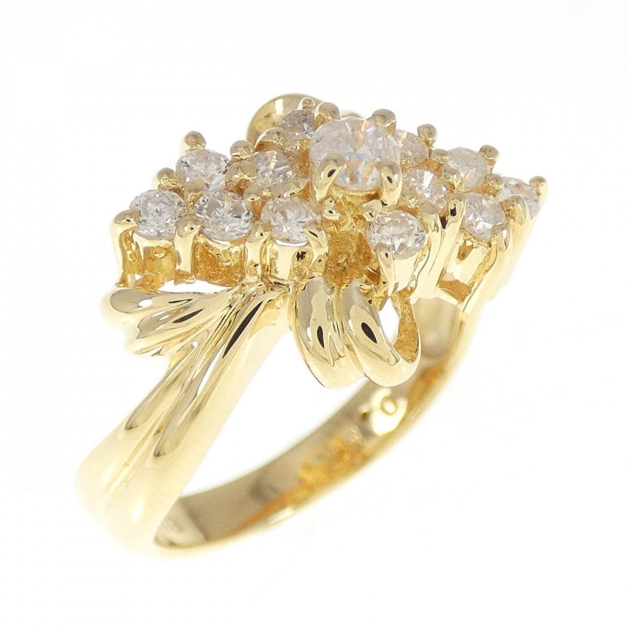 K18YG ダイヤモンド リング 0.55CT