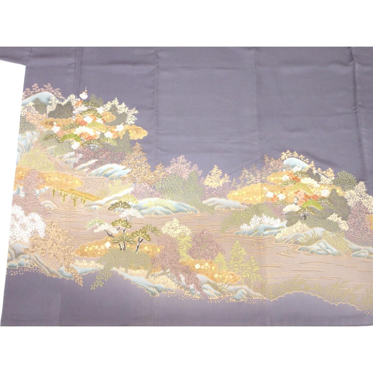 色留袖　丸に抱き茗荷　【千總】