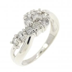 PT フラワー ダイヤモンド リング 0.50CT