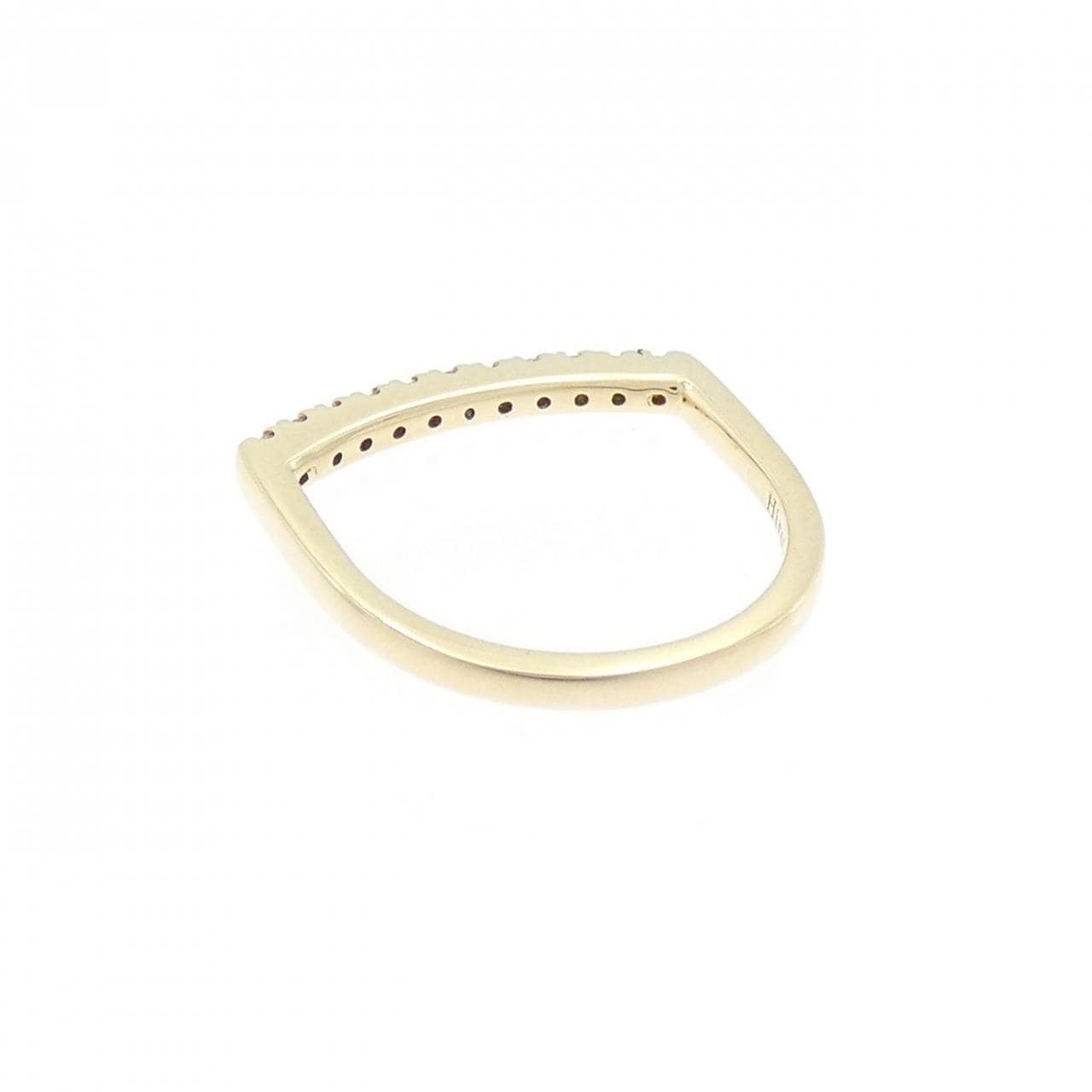 ヒロタカ ゴサマー Uシェープ ダイヤモンド ピンキー リング 0.05CT