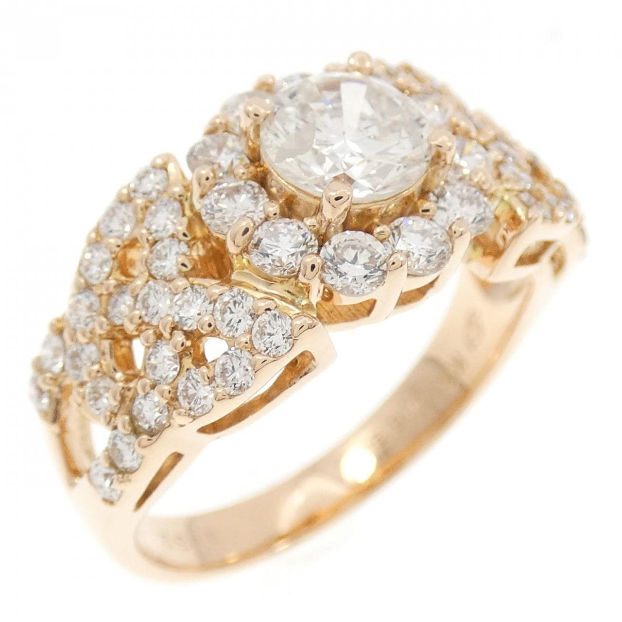 K18PG ダイヤモンド リング 0.62CT