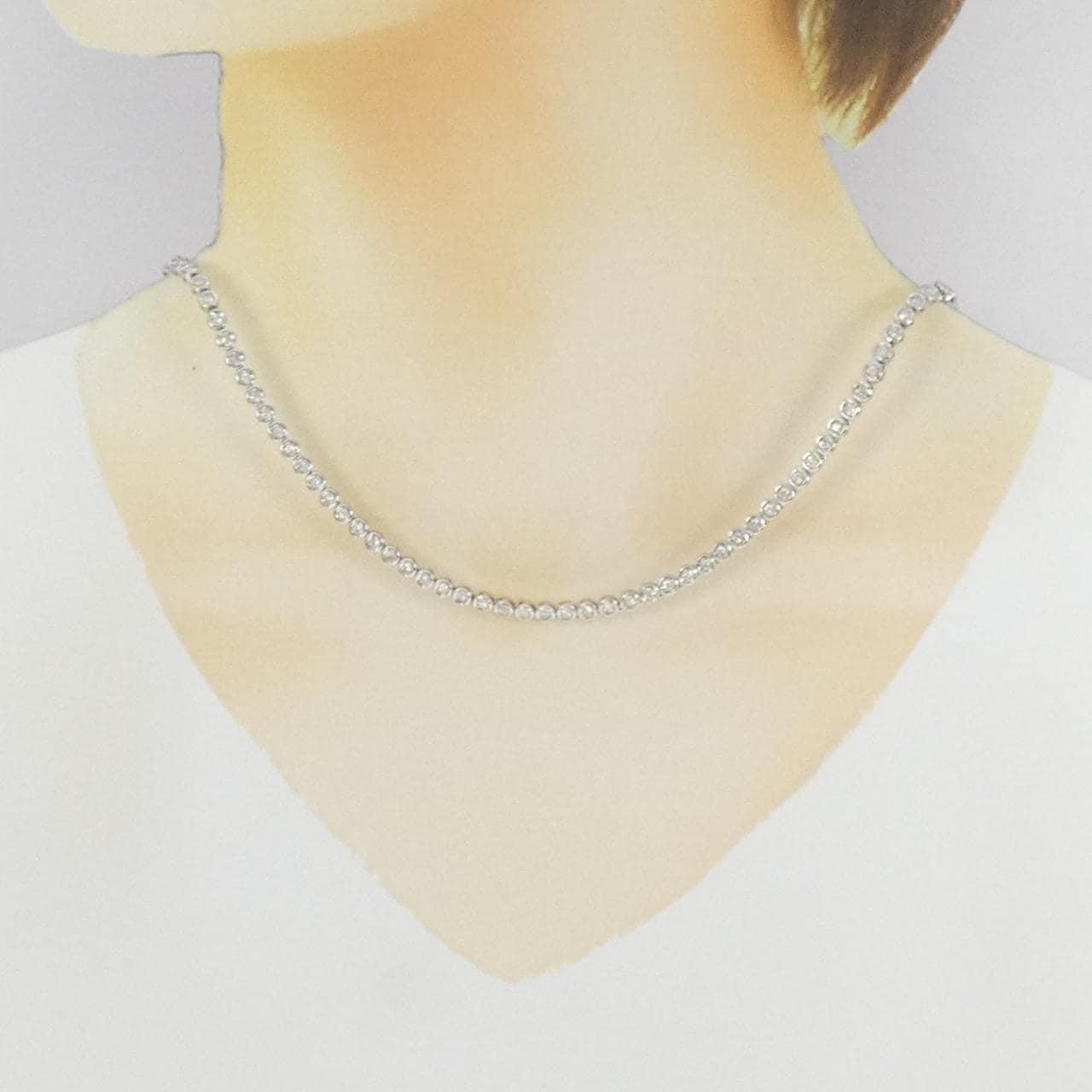 PT850 ダイヤモンド ネックレス 2.00CT
