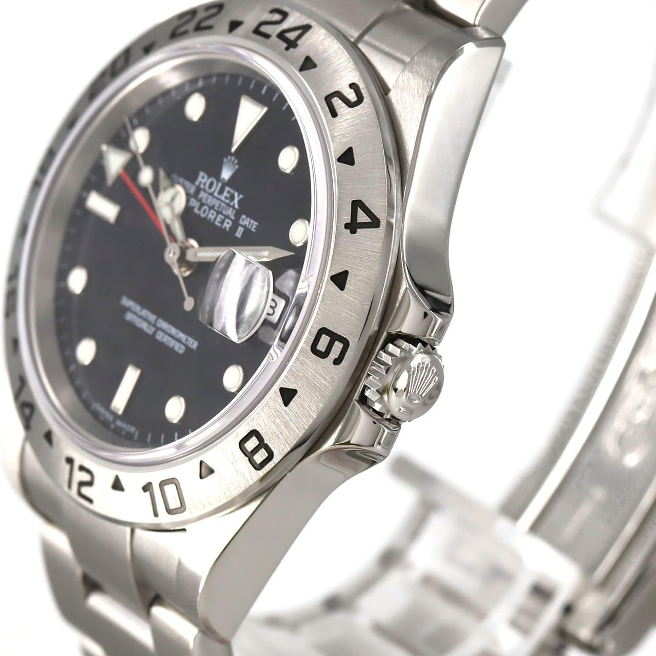 ロレックス エクスプローラーⅡ 16570 SS 自動巻 F番