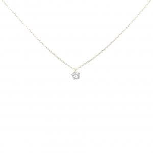 K18YG ソリティア ダイヤモンド ネックレス 0.08CT