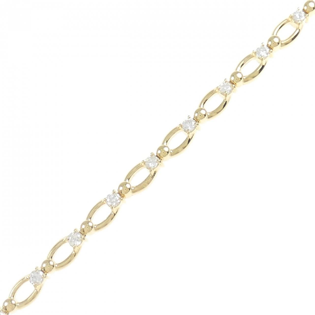 K18YG ダイヤモンド ブレスレット 1.00CT