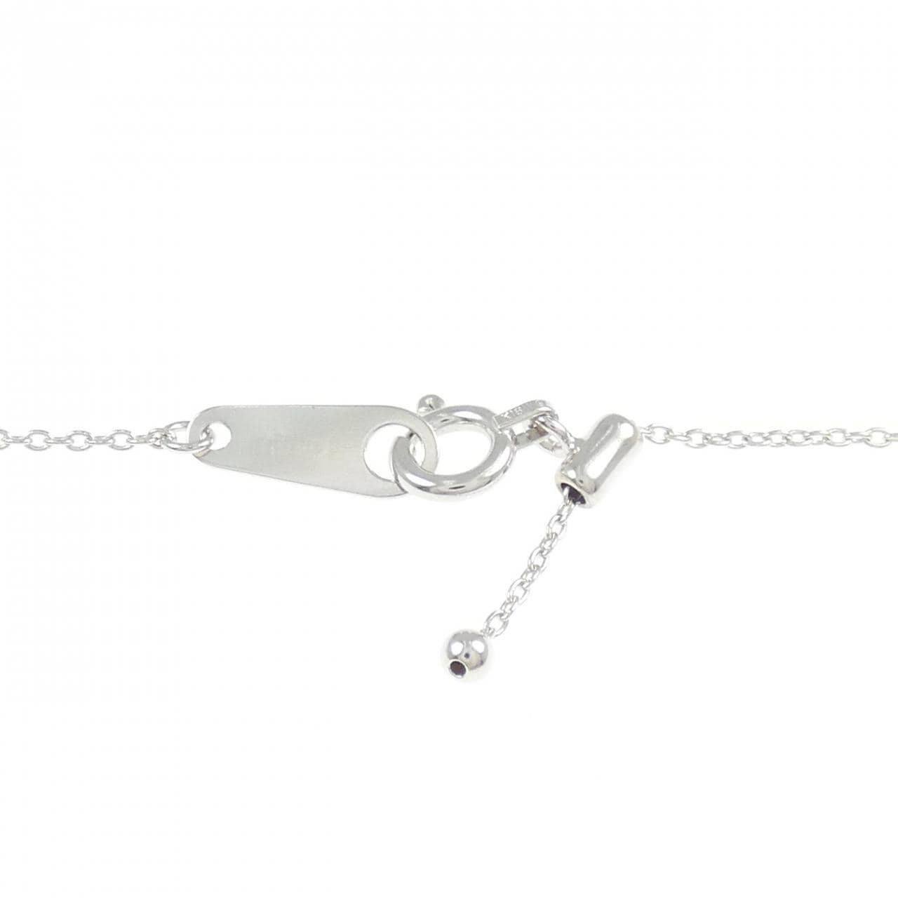 K18WG サファイヤ ネックレス 0.15CT