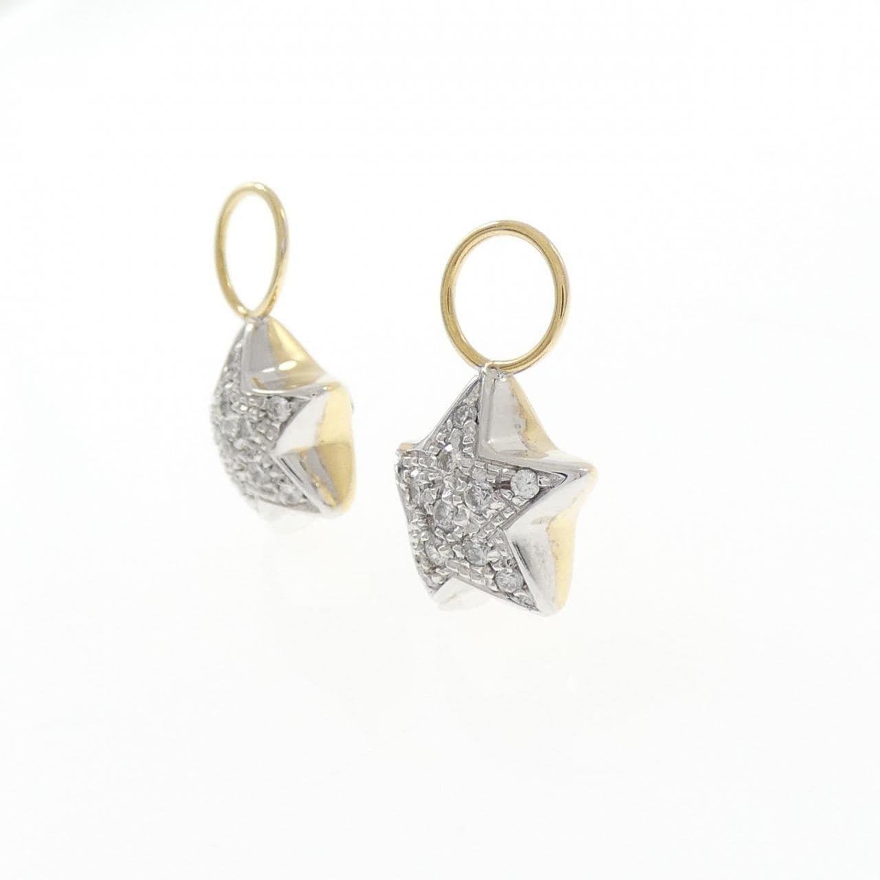 ポンテヴェキオ スター ダイヤモンド ピアスパーツ 0.24CT