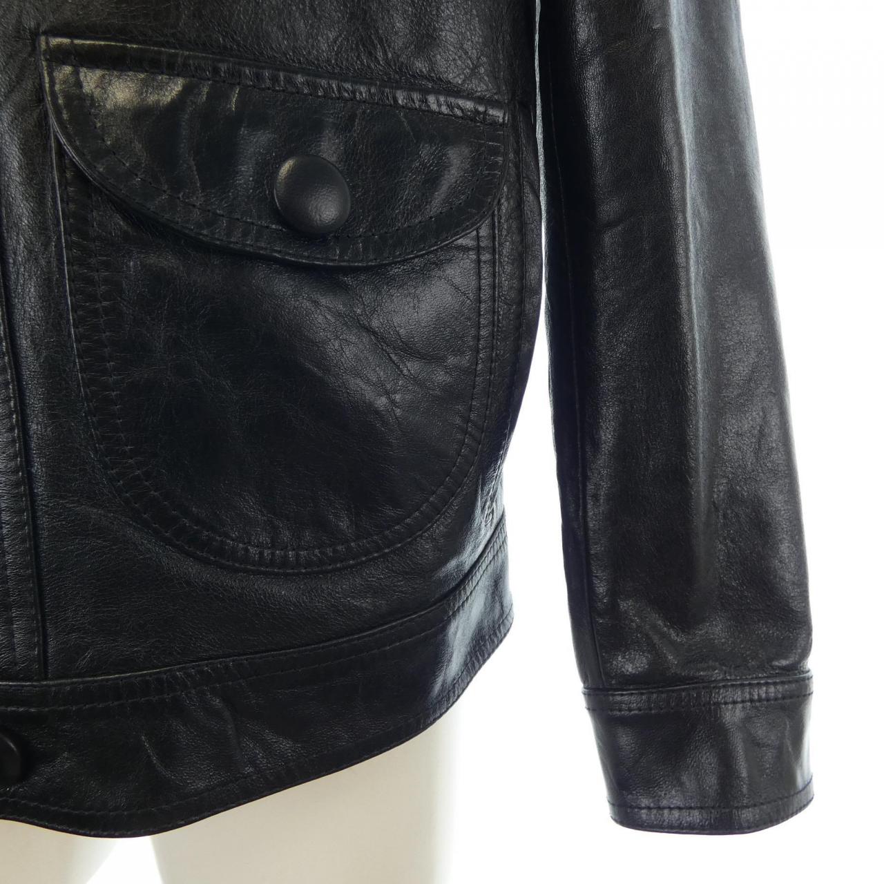 CELINE 2EK17602V Leather Jacket