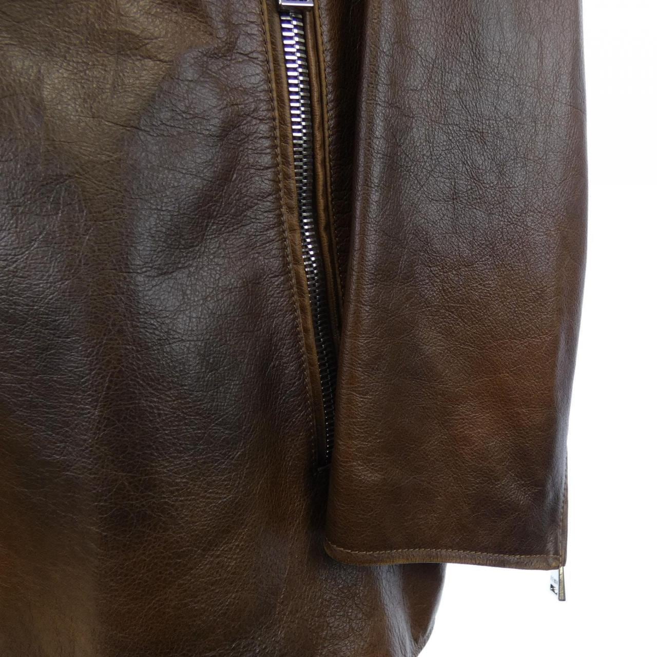 FENDI FPJ095 APRP Leather Rider's Jacket