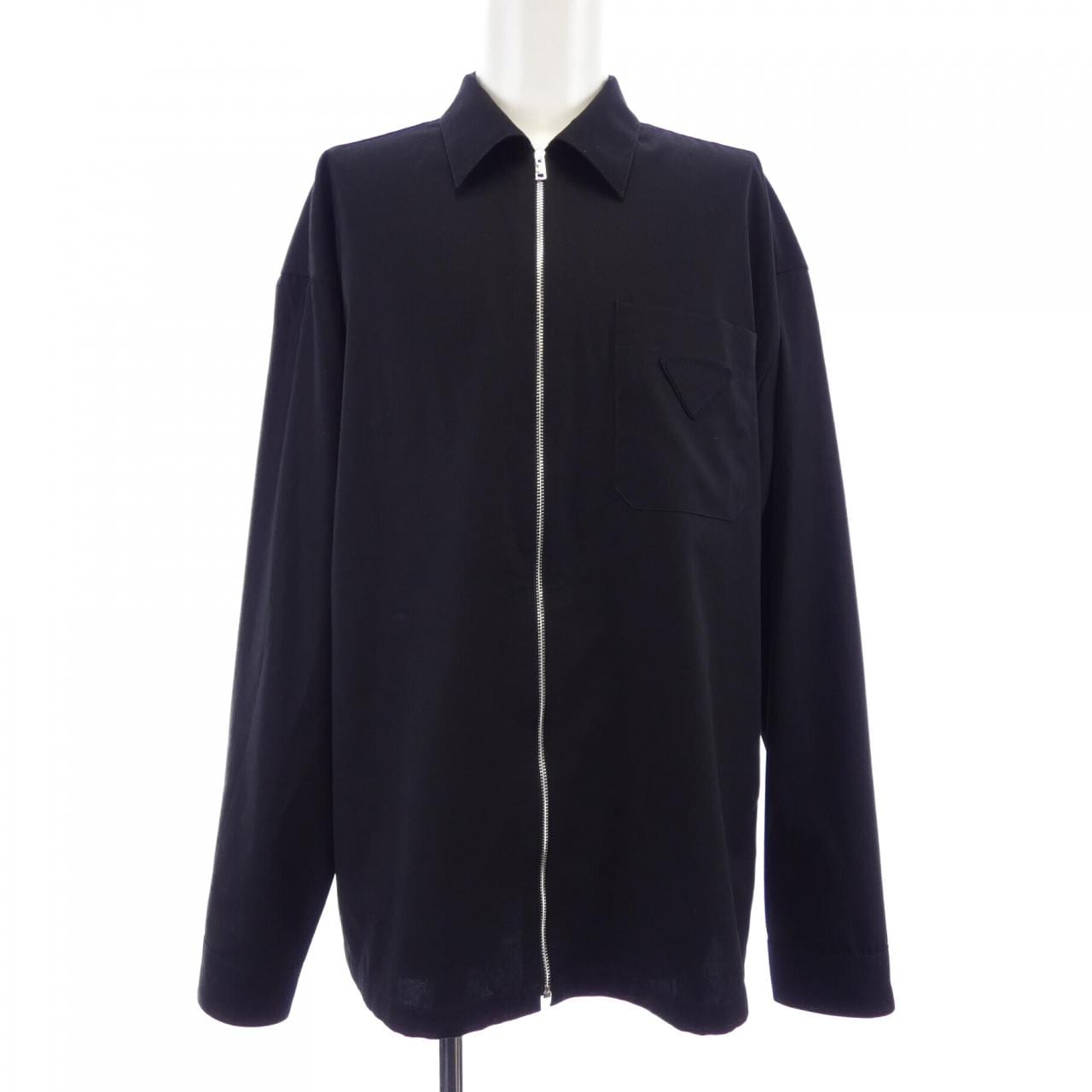 プラダ PRADA ジッパーシャツ トライアングルロゴ SC855 SOOO 19AM シャツ