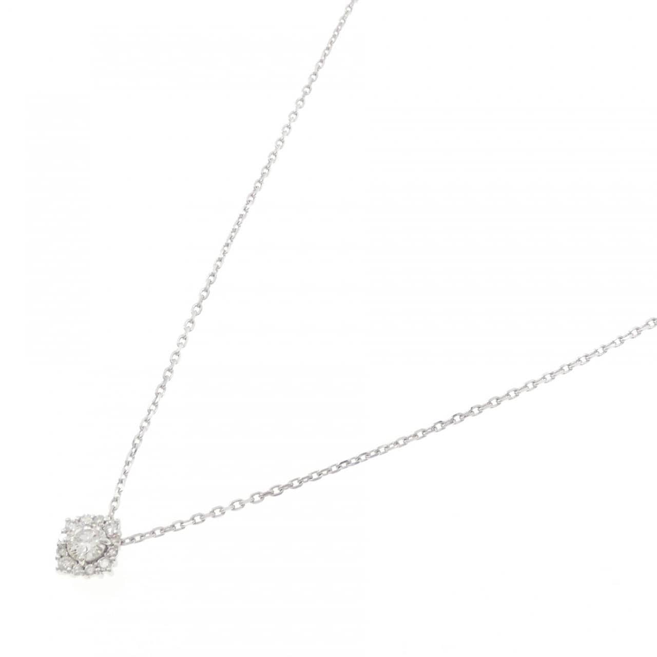 K18WG ダイヤモンド ネックレス 0.30CT