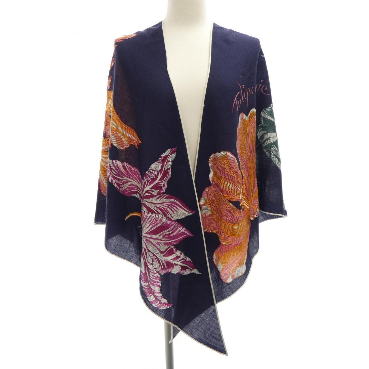 エルメス HERMES TULIPOMANIE H363964S トライアングルジェアン ショール