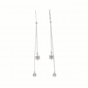 PT900 ダイヤモンド ピアス 0.24CT