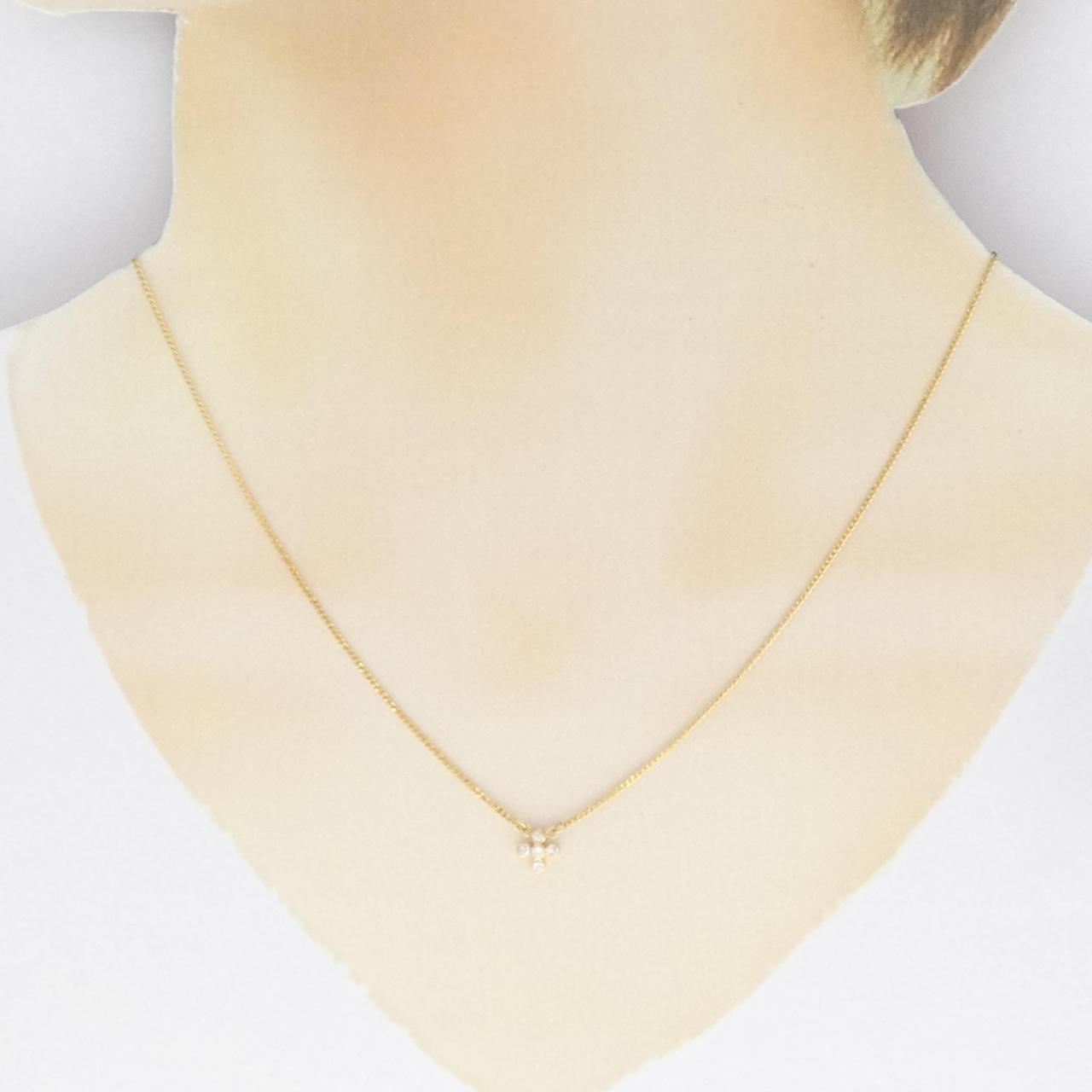 K18YG ダイヤモンド ネックレス 0.095CT