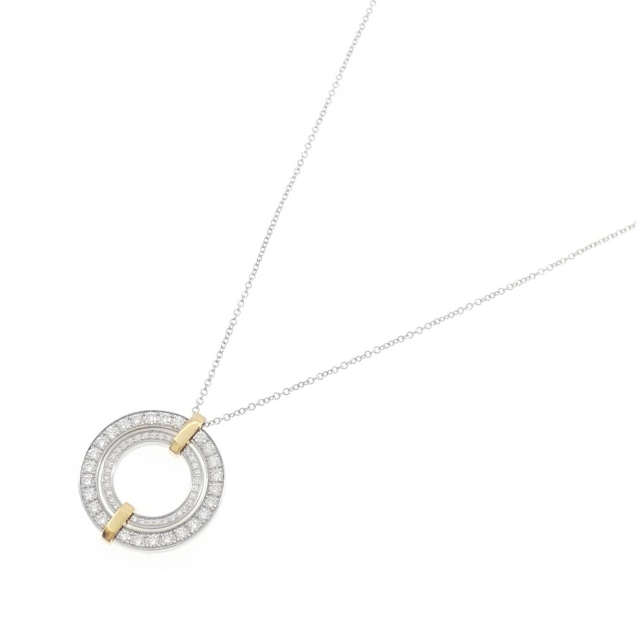 ティファニー エッジ スモール ネックレス 0.69CT