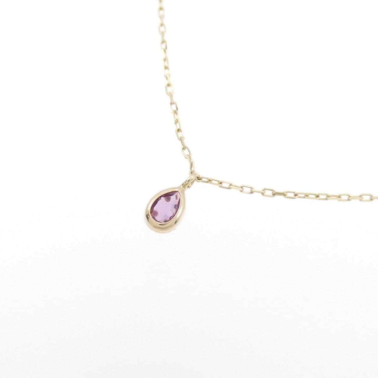 [BRAND NEW] K10YG Garnet Necklace