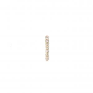 ヒロタカ ステープル ピアス 0.03CT 片耳