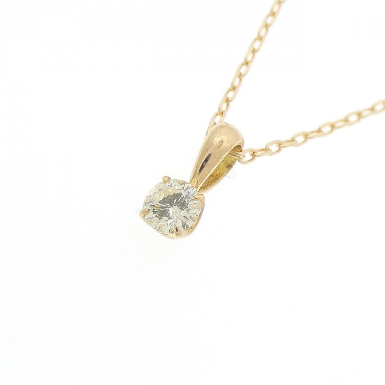 K18YG ダイヤモンド ネックレス 0.162CT
