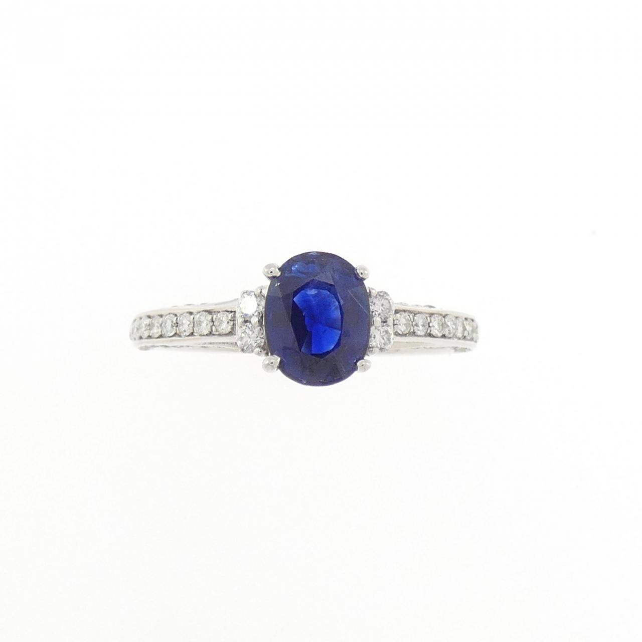 750WG サファイヤ リング 0.922CT