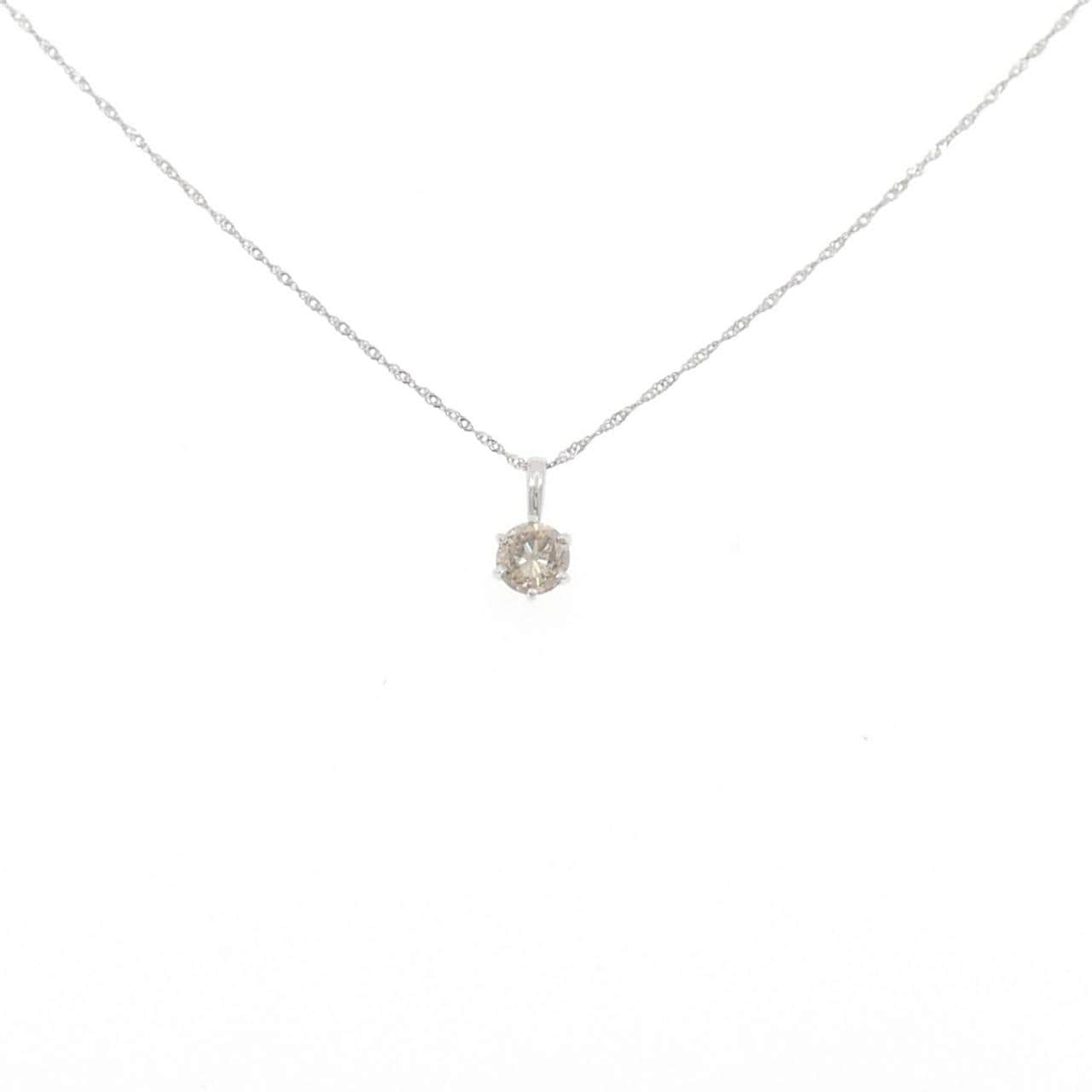 PT999/PT850 ダイヤモンド ネックレス 0.30CT