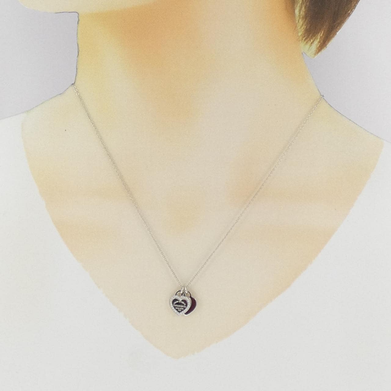 ティファニー リターントゥティファニー ダブルハート タグ ミニ ネックレス