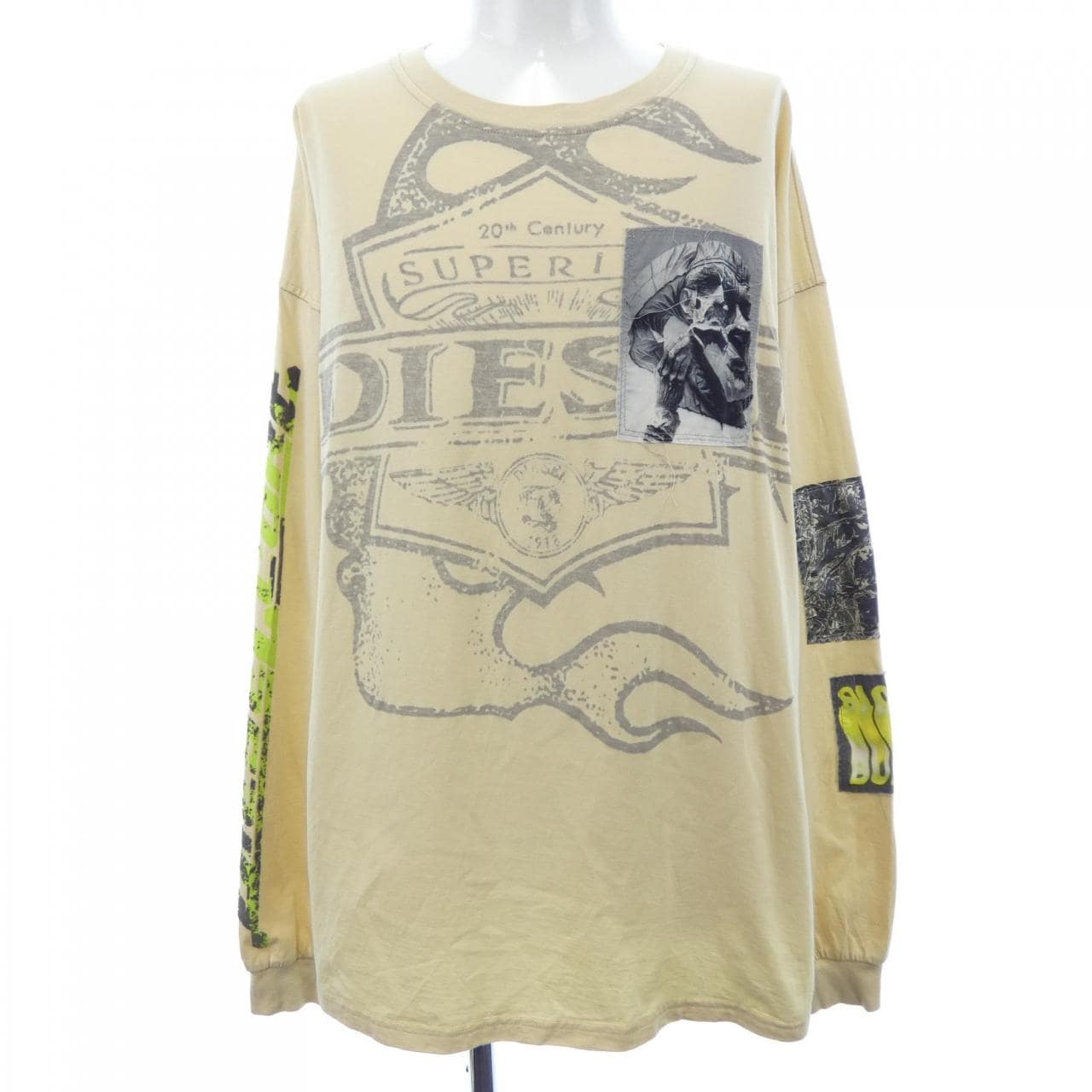 ディーゼル DIESEL T-BOXT-LS-SLITS-R5 Tシャツ