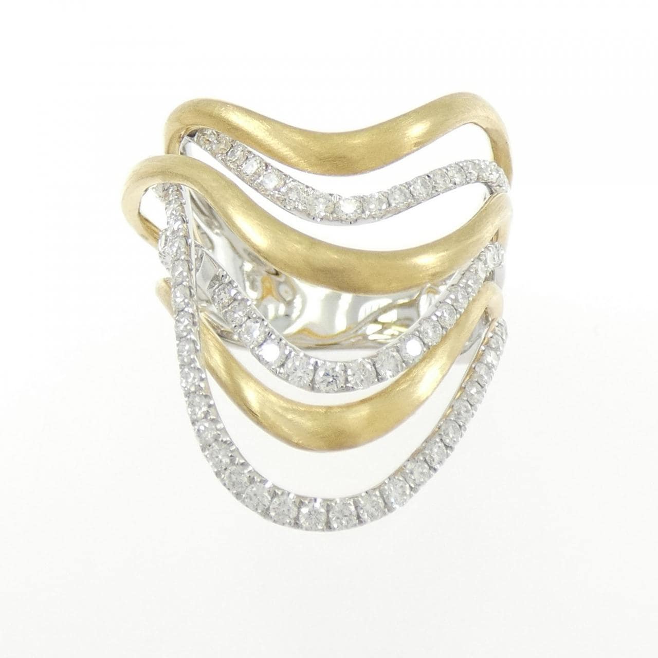 750WG/750YG ダイヤモンド リング 1.02CT