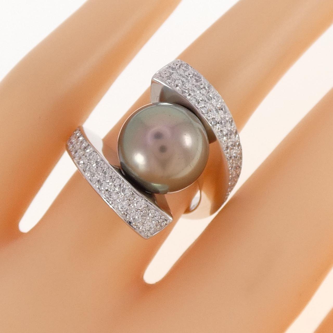 PT900 黒蝶パール リング 11.0mm
