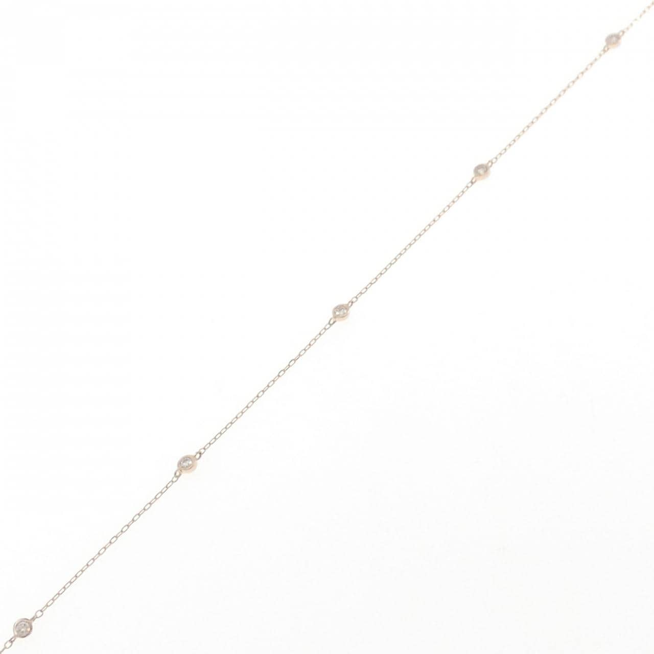 K18PG ダイヤモンド ブレスレット 0.10CT