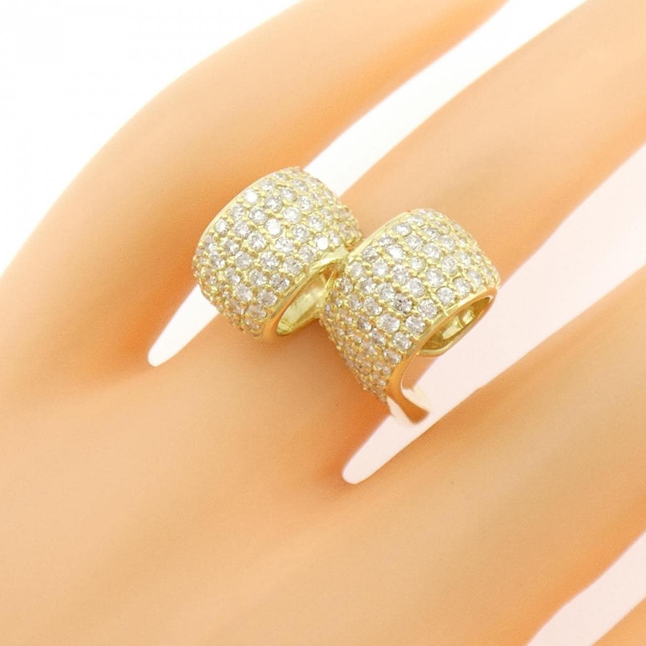 K18YG ダイヤモンド リング 1.64CT