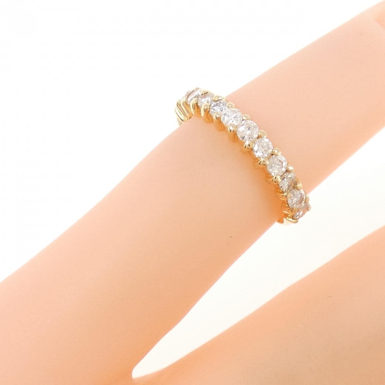 K18YG ダイヤモンド ピンキー リング