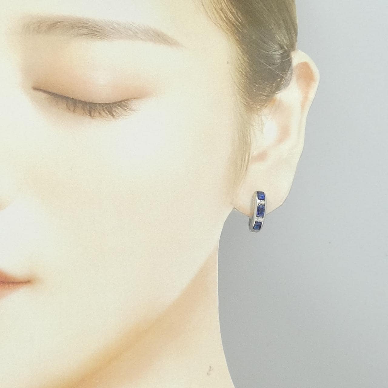 PT900 サファイヤ ピアス