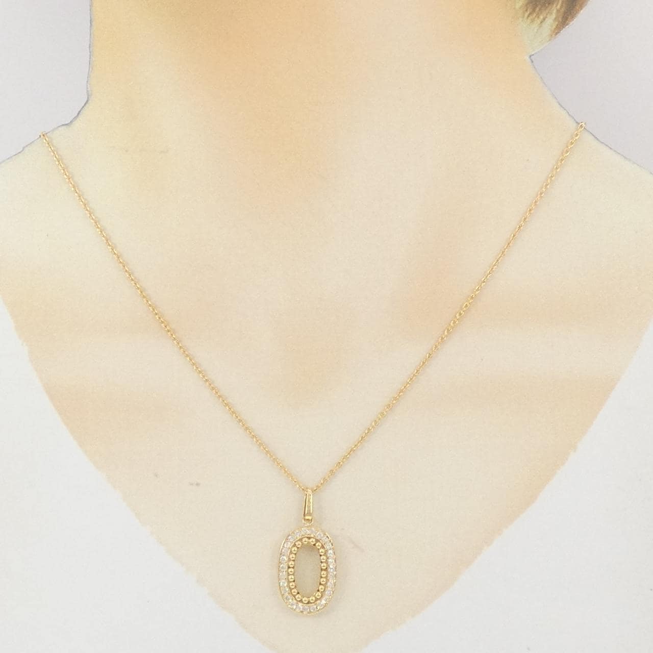 K18YG ダイヤモンド ネックレス 0.28CT